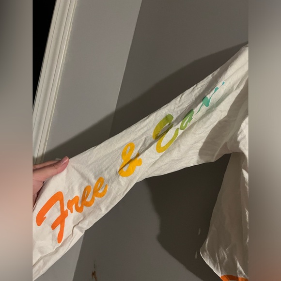 (NWT) free & easy cropped sunset long sleeve tee - Picture 4 of 5